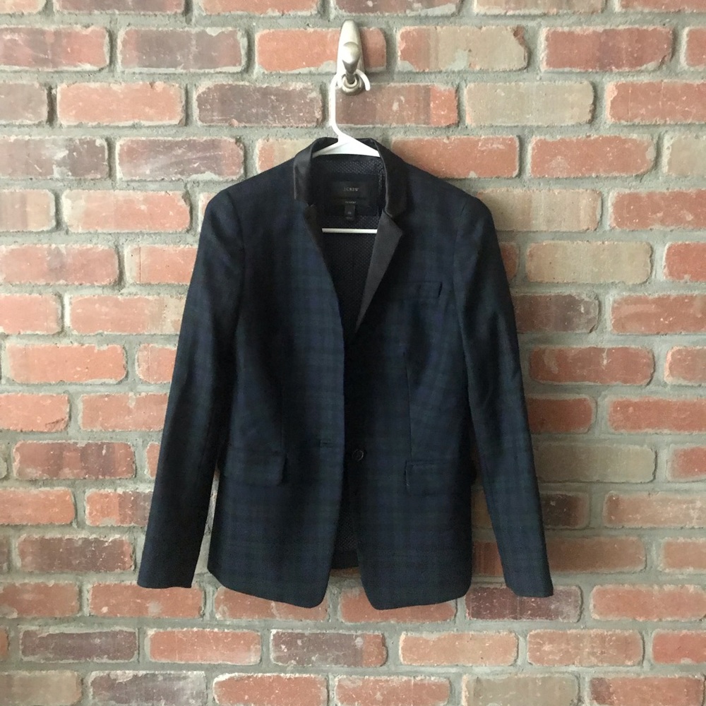 J Crew Regent Blazer in Subtle Plaid